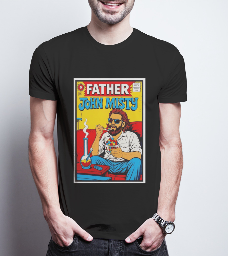 Father John Misty Trefort Music Hall March 27 2026 Comic T-Shirt