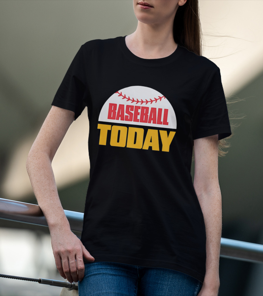 Baseball Today Embroidered 2026 Vintage Style Sports T-Shirt