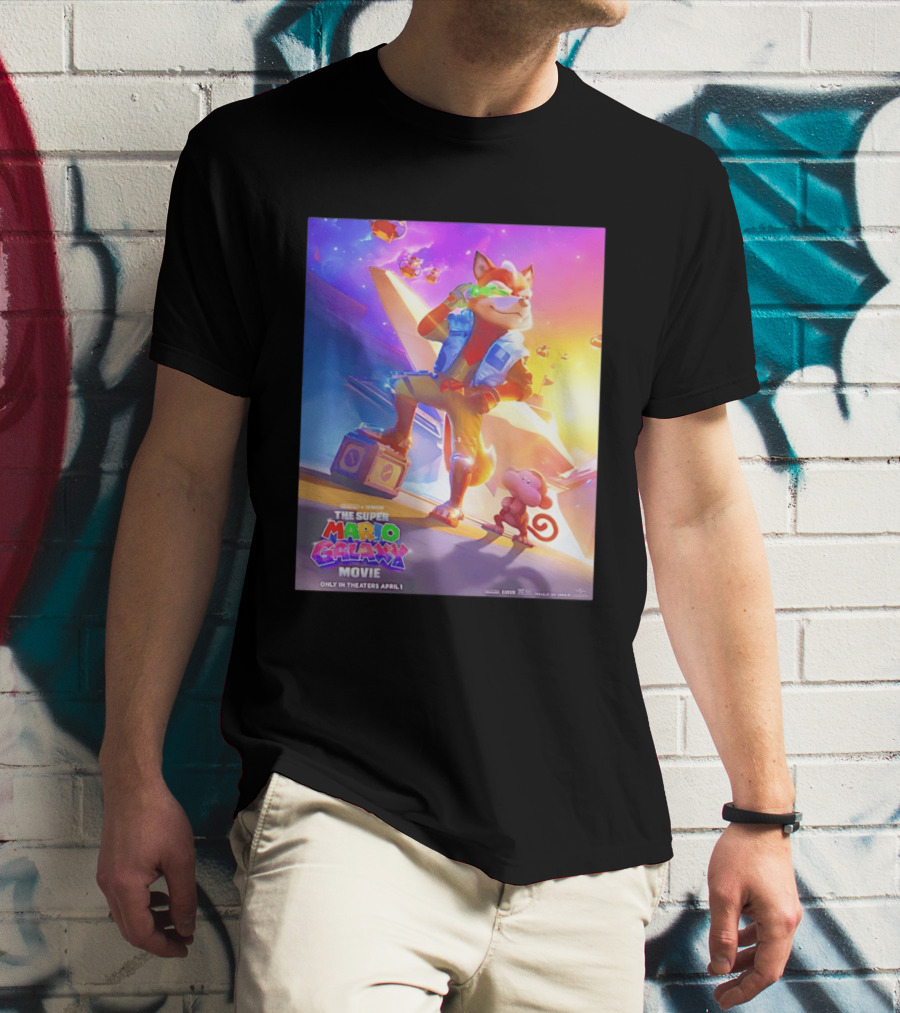 The Super Mario Galaxy Movie Featuring Fox McCloud Teaser T-Shirt