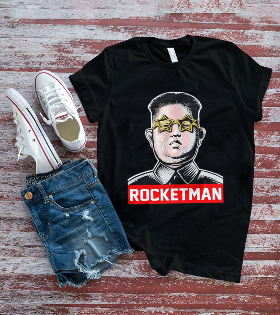 Kim Jong Un Star Glasses Rocketman T-Shirt
