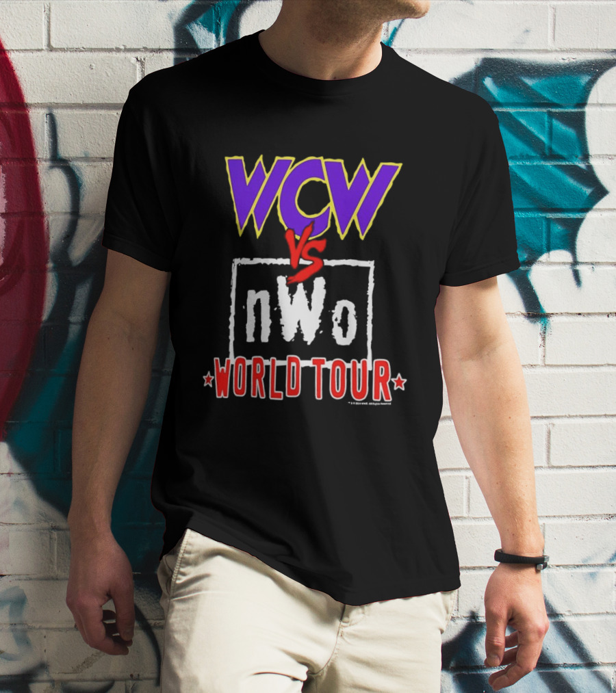 Heather Charcoal WCW Vs NWo World Tour Classic Wrestling Rivalry T-Shirt