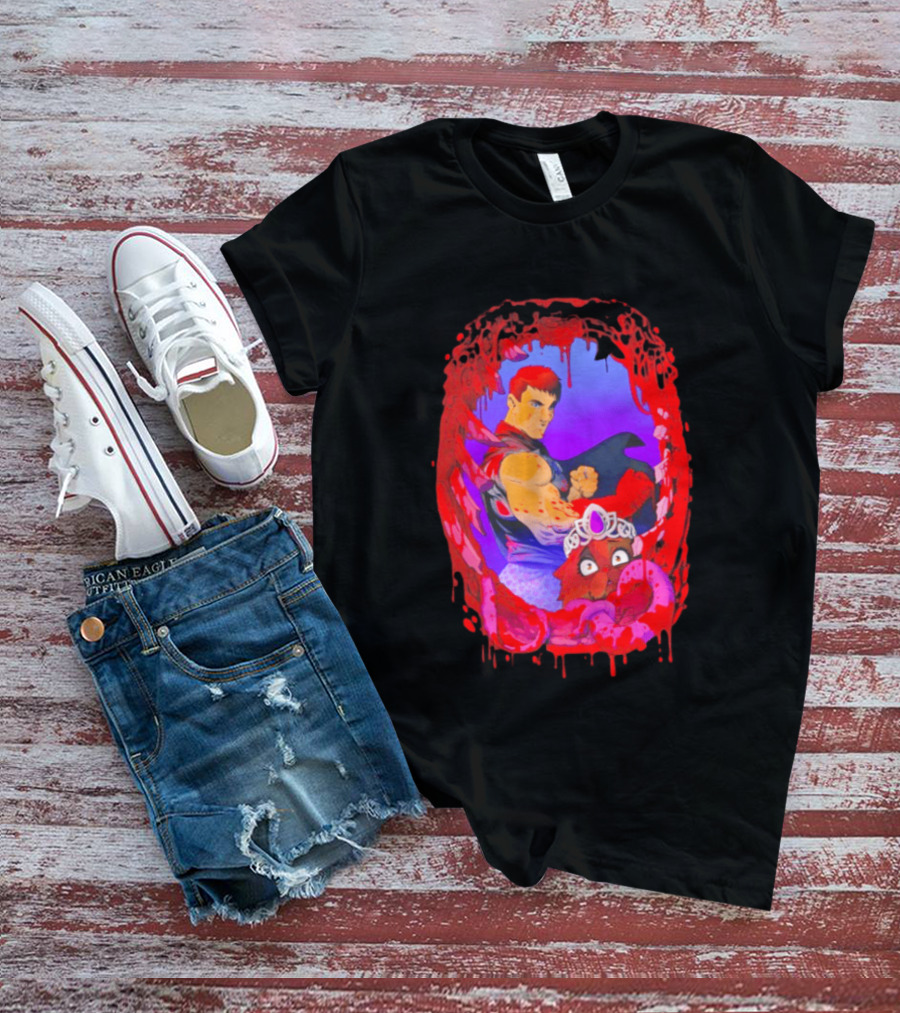 Carl Princess Donut Dungeon Crawler Carl Blood Dripping Frame Fantasy T-Shirt