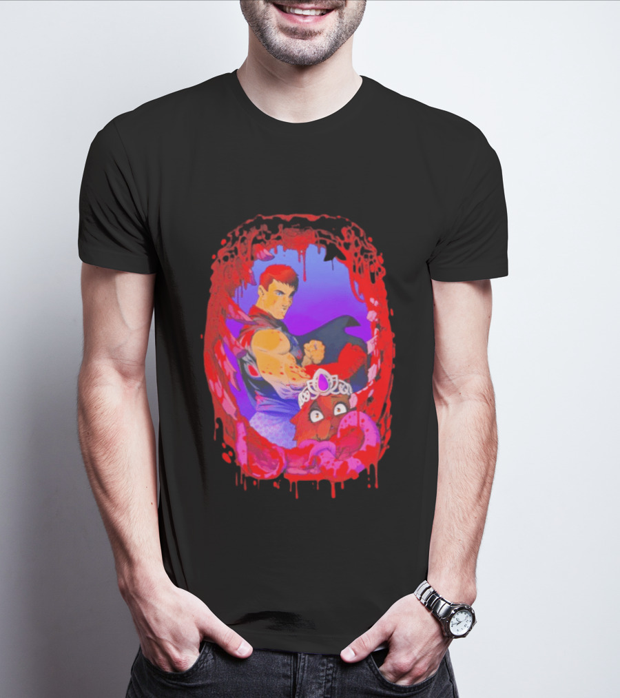 Carl Princess Donut Dungeon Crawler Carl Blood Dripping Frame Fantasy T-Shirt