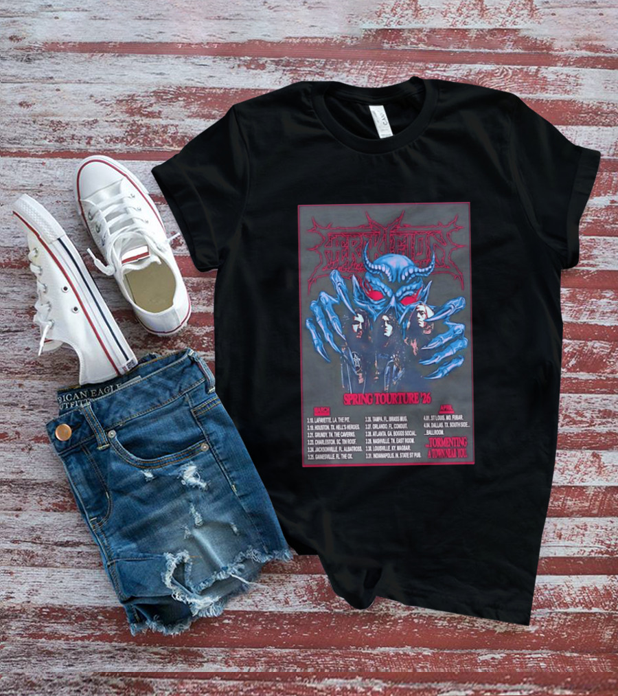 Hercules Spring Tourture '26 Tormenting A Town Near You T-Shirt