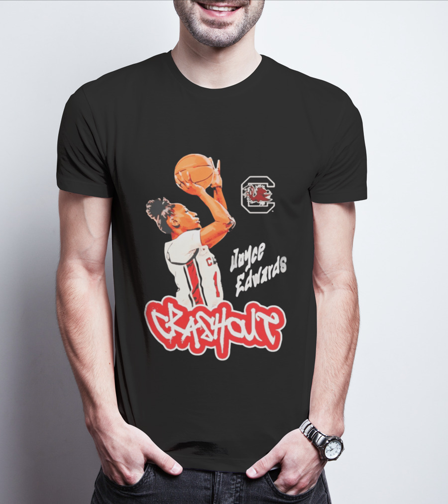 Joyce Edwards Crashout South Carolina Gamecocks Basketball T-Shirt