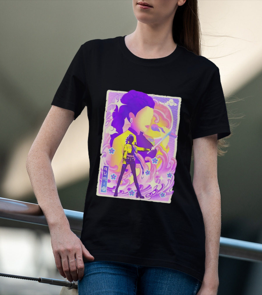 Rumi KPop Demon Hunters Musha E Floral Warrior T-Shirt