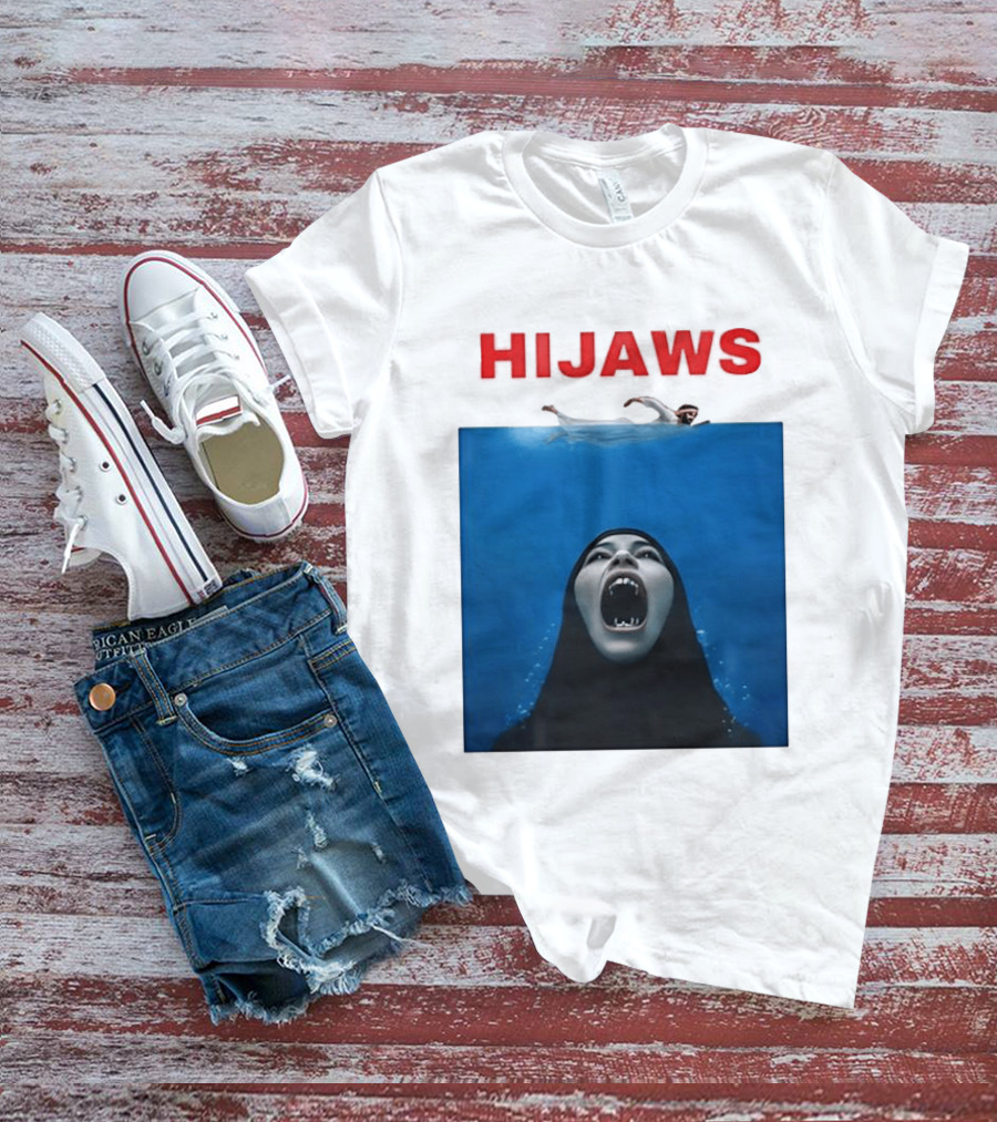Hijaws Parody Jaws Movie T-Shirt