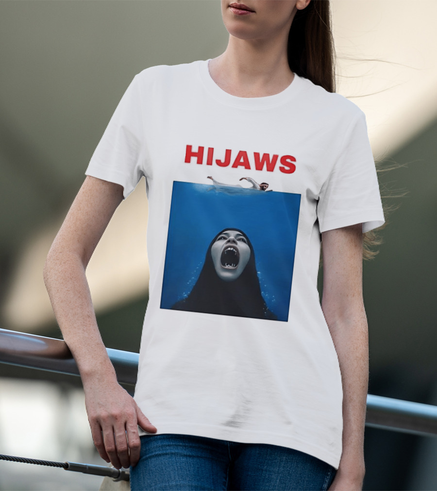 Hijaws Parody Jaws Movie T-Shirt