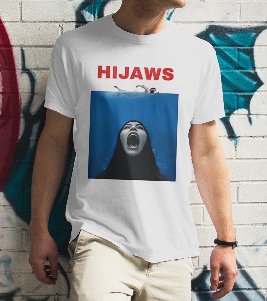 Hijaws Parody Jaws Movie T-Shirt