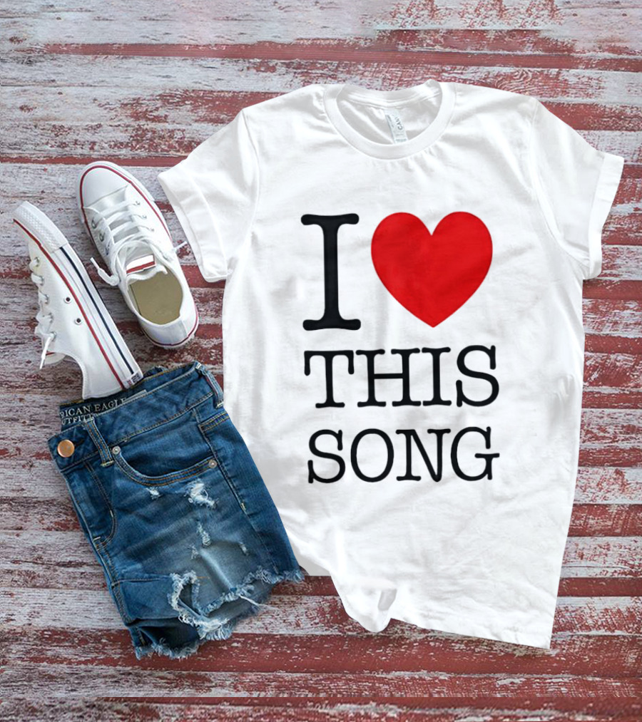I Heart This Song Music Lover Enthusiast Trendy T-Shirt