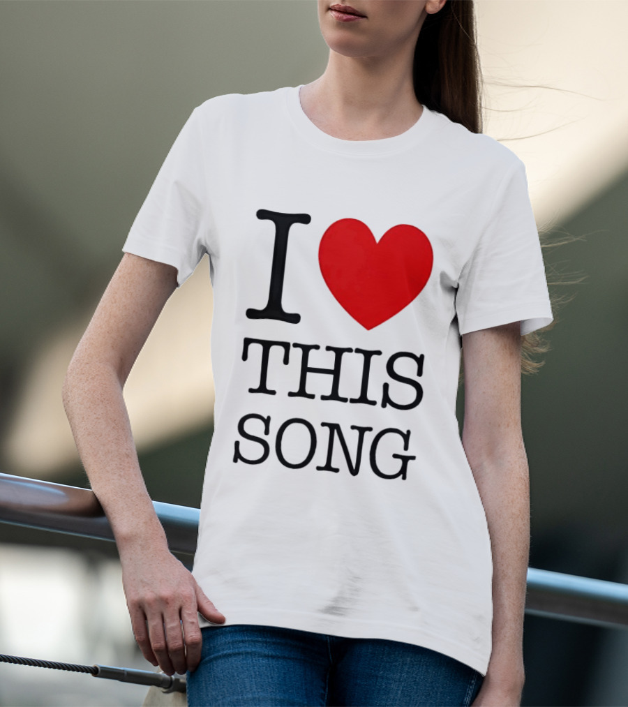 I Heart This Song Music Lover Enthusiast Trendy T-Shirt
