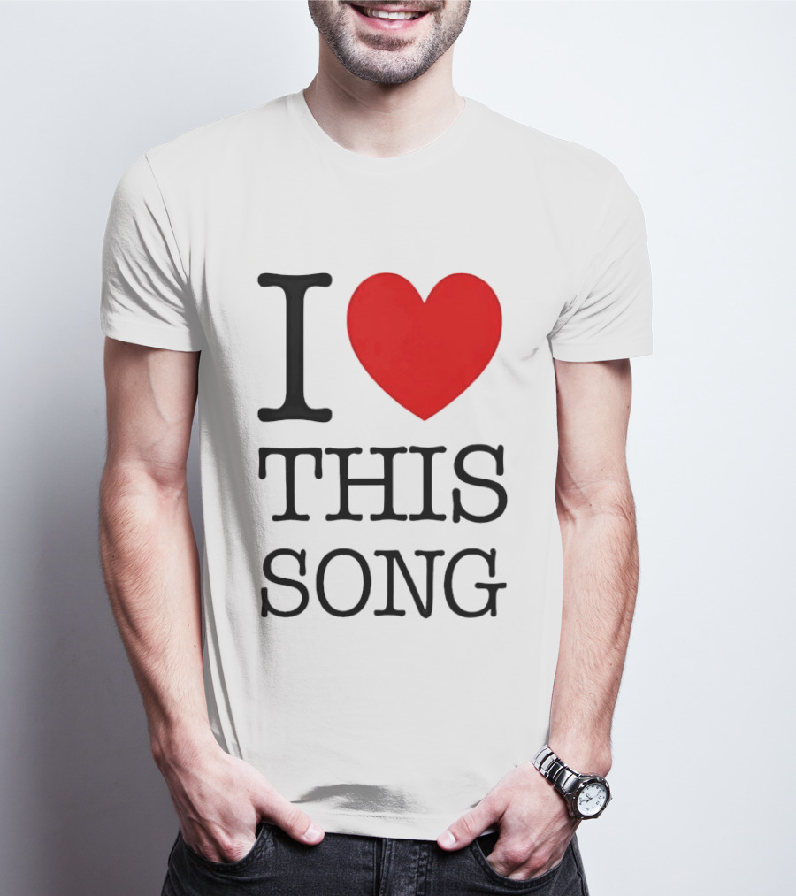 I Heart This Song Music Lover Enthusiast Trendy T-Shirt