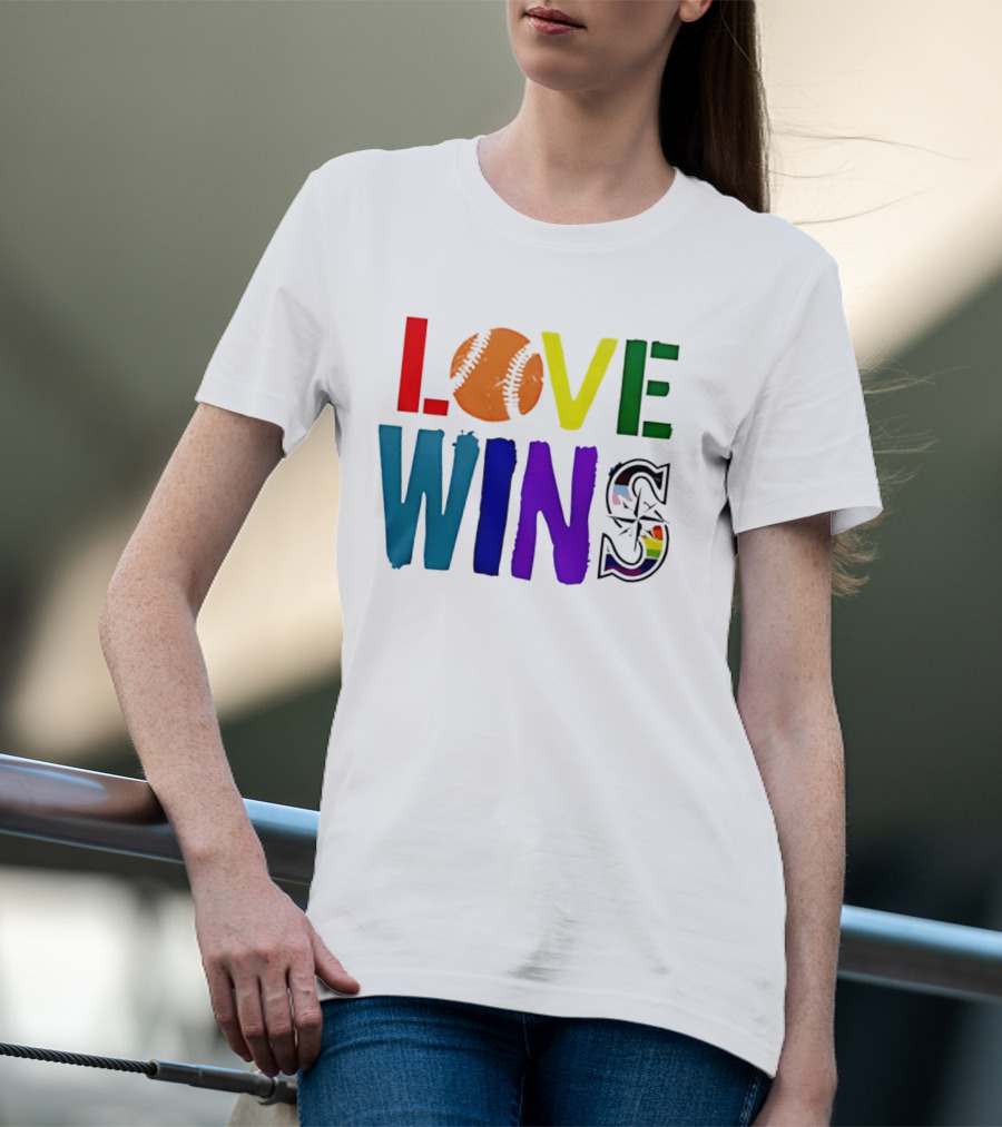 Seattle Mariners Love Wins Spirit Day 2026 T-Shirt