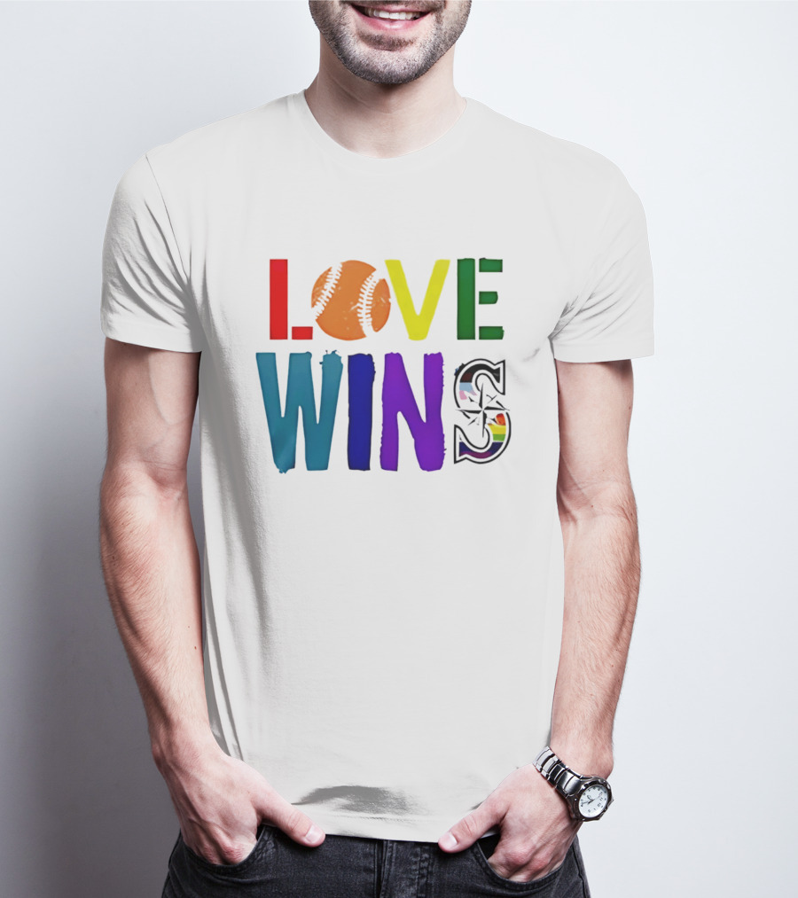 Seattle Mariners Love Wins Spirit Day 2026 T-Shirt