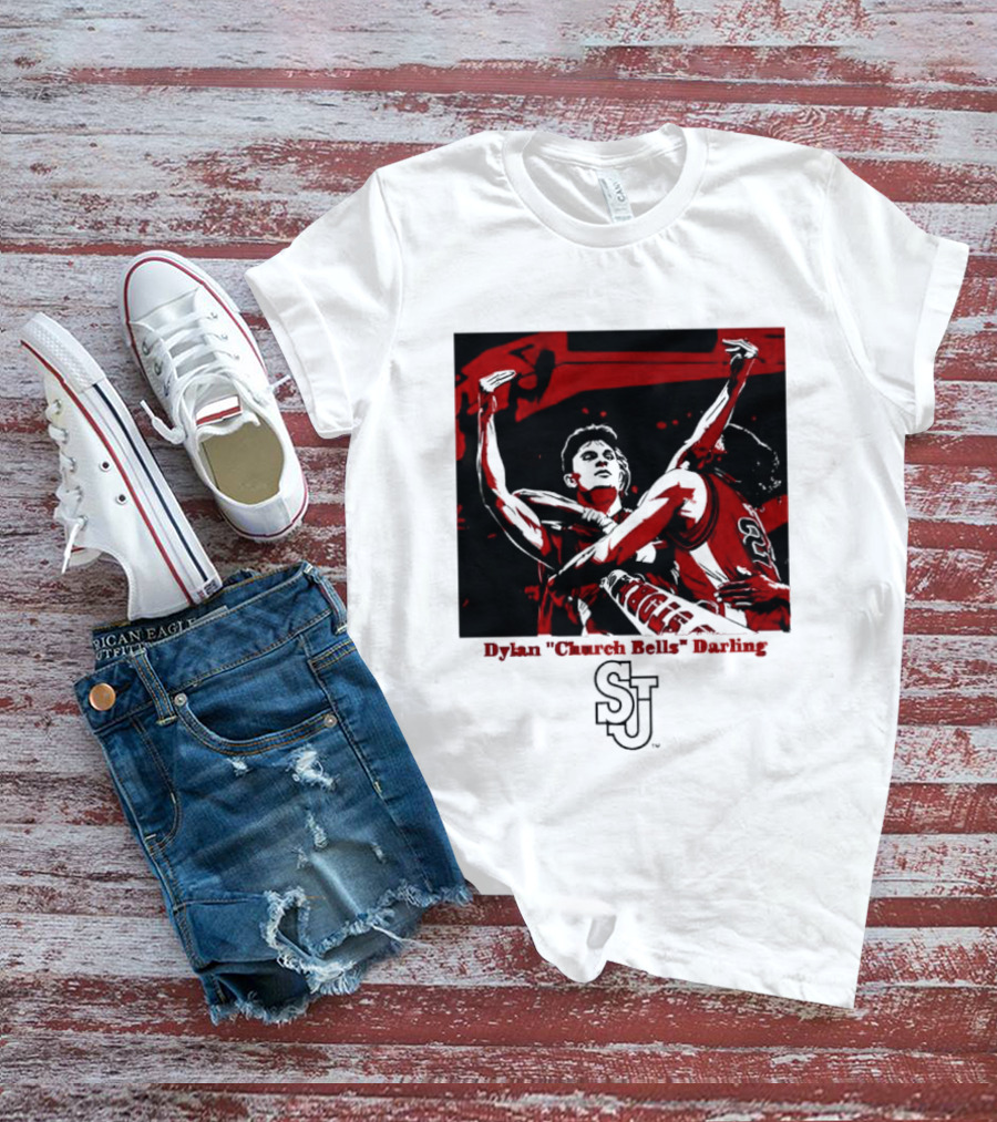 St John's Red Storm NCAA Basketball Dylan "Church Bells" Darling SJU T-Shirt