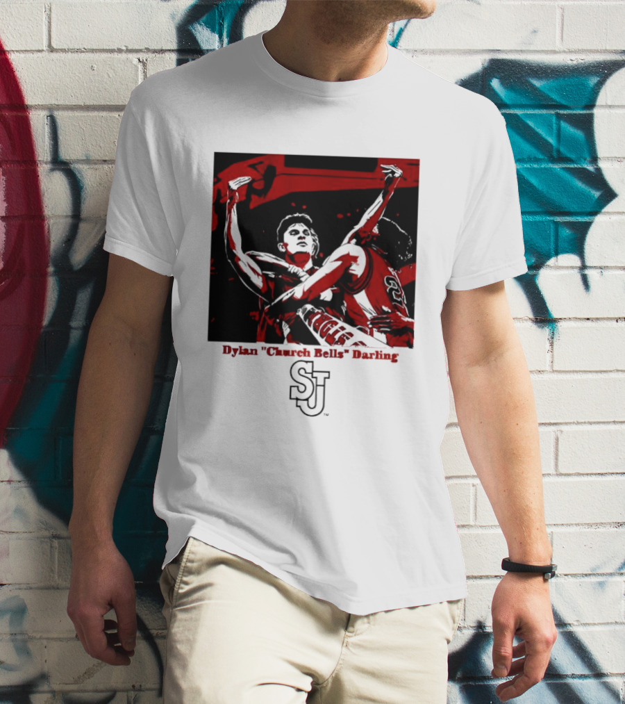 St John's Red Storm NCAA Basketball Dylan "Church Bells" Darling SJU T-Shirt