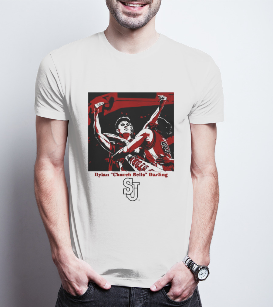 St John's Red Storm NCAA Basketball Dylan "Church Bells" Darling SJU T-Shirt