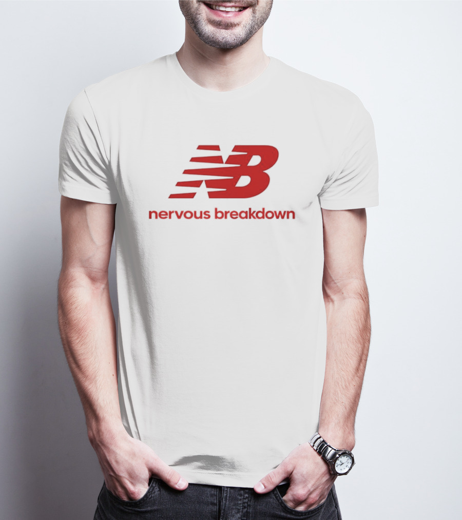 NB Nervous Breakdown Parody Bold Red T-Shirt