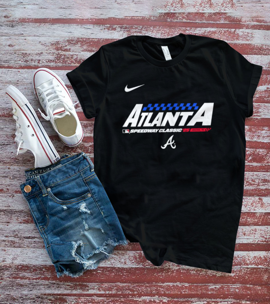 Atlanta Braves Speedway Classic 2025 Nike MLB T-Shirt