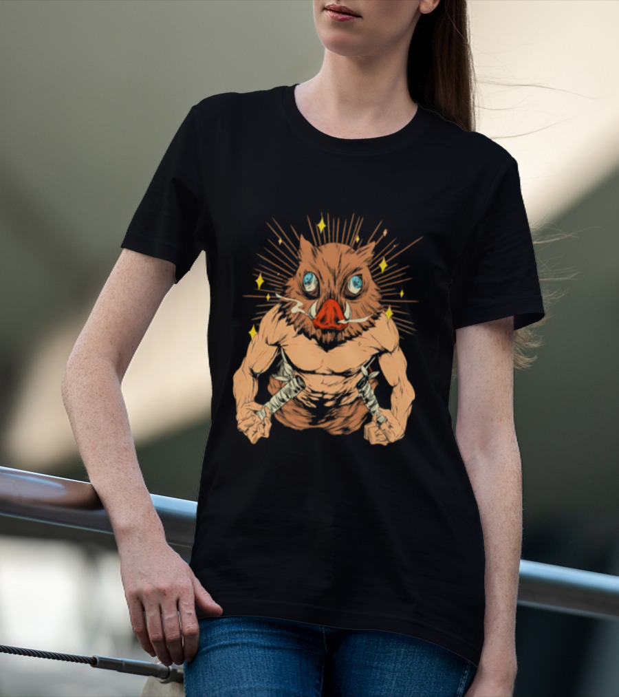 Inosuke Hashibira Beast Mode Demon Slayer Anime T-Shirt
