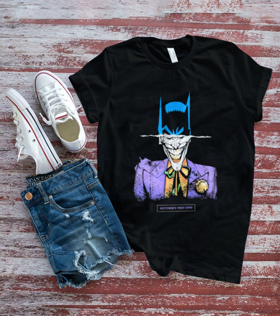 OVO Owl Batman Joker Split Collaboration T-Shirt