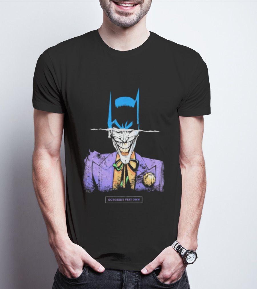 OVO Owl Batman Joker Split Collaboration T-Shirt