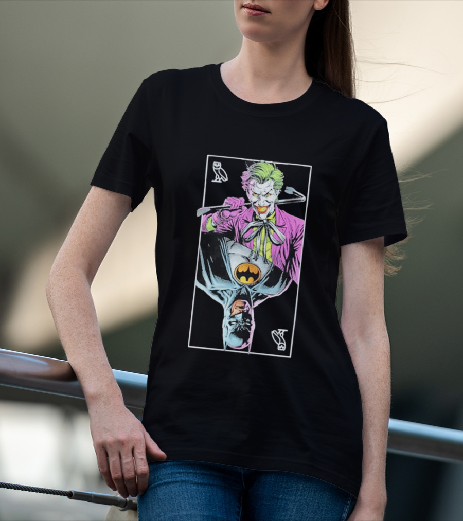 OVO X Batman X The Joker The Mirror Only See The Truth T-Shirt
