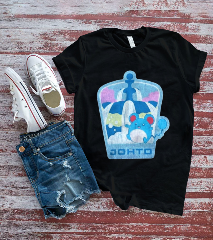 Johto Marill Fountain Explore Pokémon T-Shirt