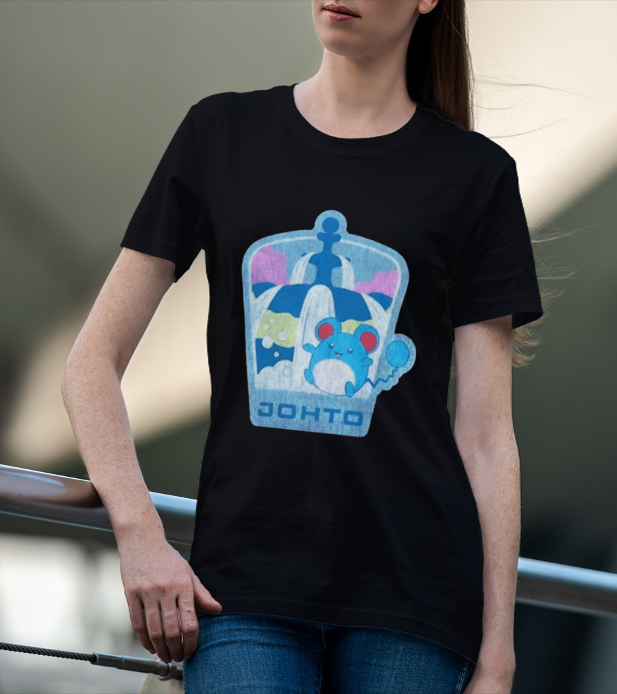 Johto Marill Fountain Explore Pokémon T-Shirt