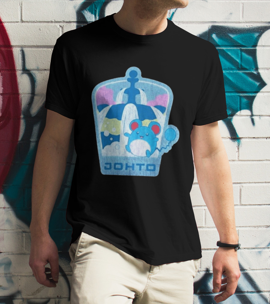 Johto Marill Fountain Explore Pokémon T-Shirt