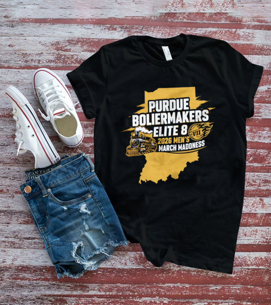 Purdue Boilermakers 2026 Men's March Madness Elite 8 VII T-Shirt