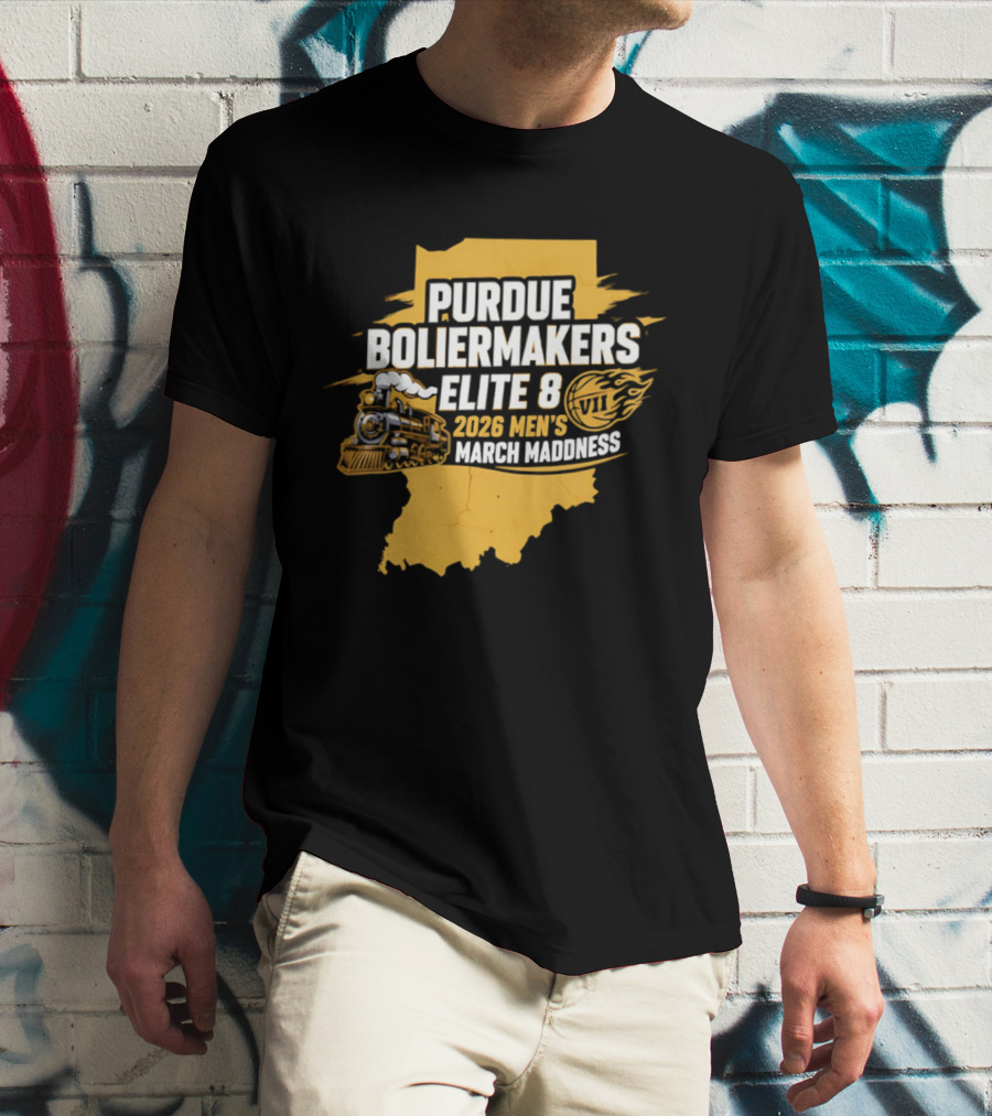 Purdue Boilermakers 2026 Men's March Madness Elite 8 VII T-Shirt
