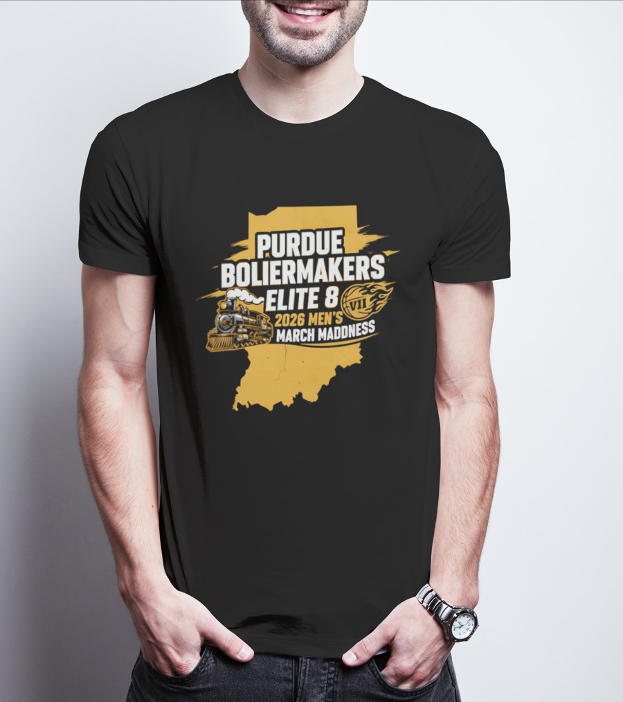 Purdue Boilermakers 2026 Men's March Madness Elite 8 VII T-Shirt