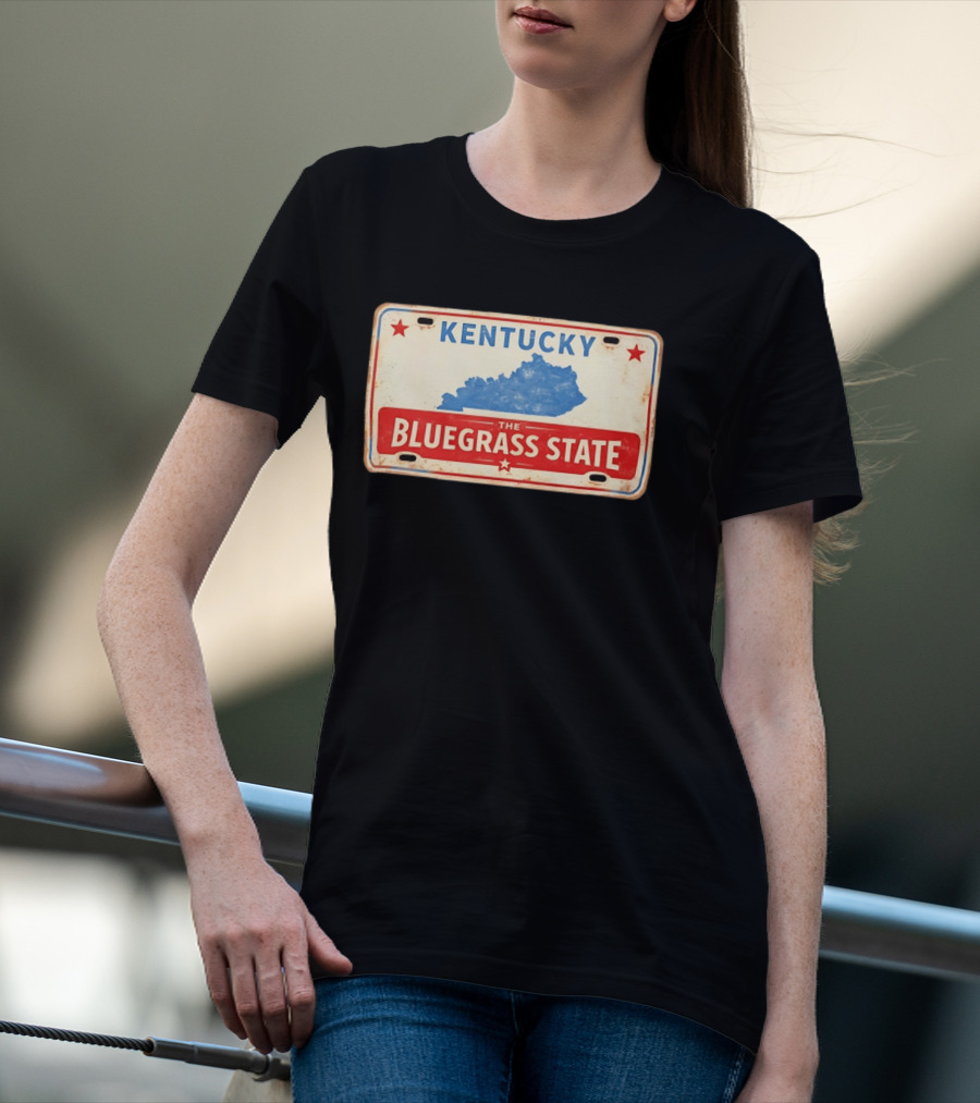 Kentucky License Plate The Bluegrass State T-Shirt