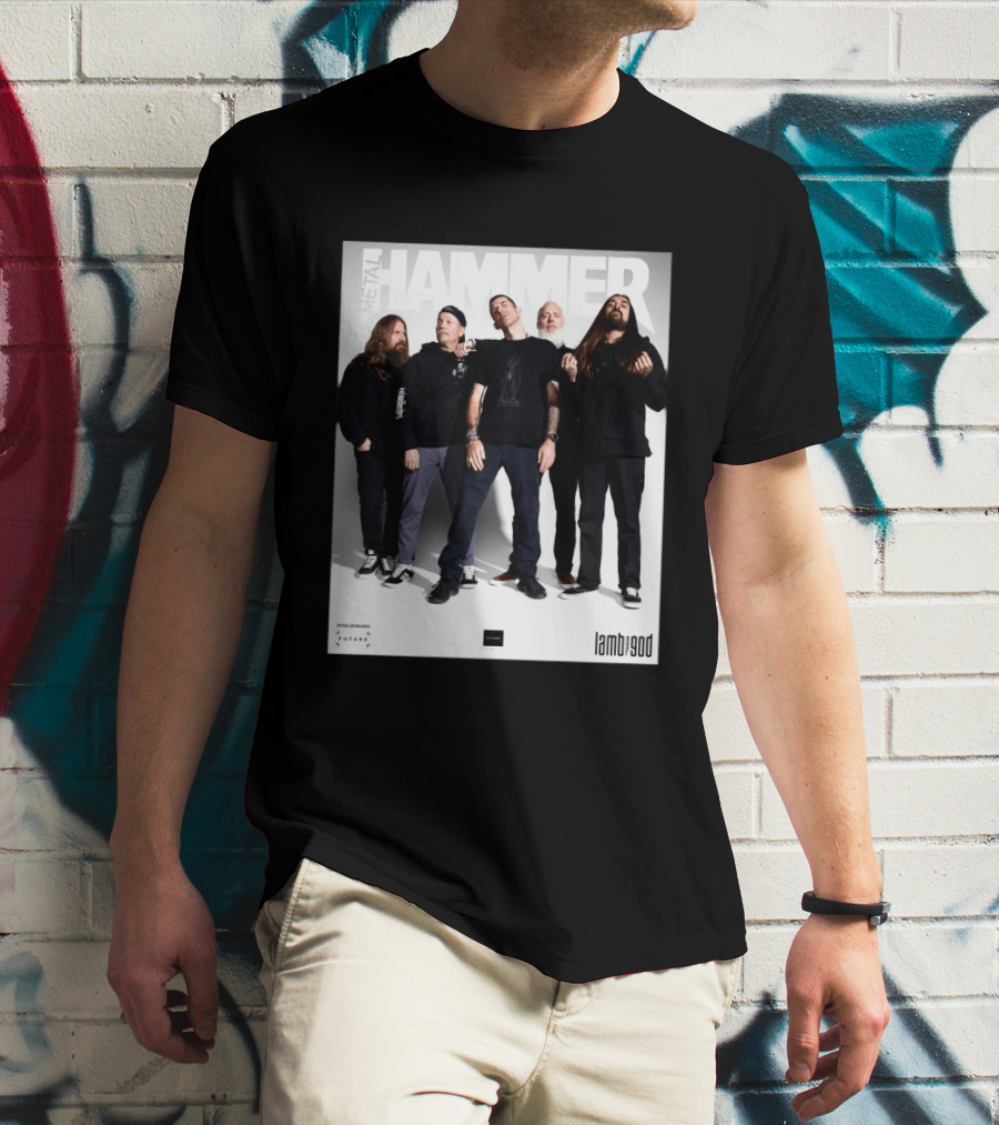 Metal Hammer Cover Featuring Lamb Of God Editorial Band Photo T-Shirt