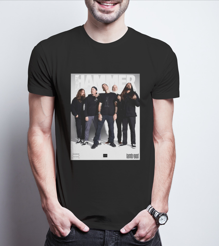 Metal Hammer Cover Featuring Lamb Of God Editorial Band Photo T-Shirt