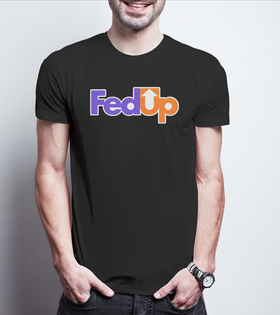 Fed Up Arrow Logo Spoof T-Shirt