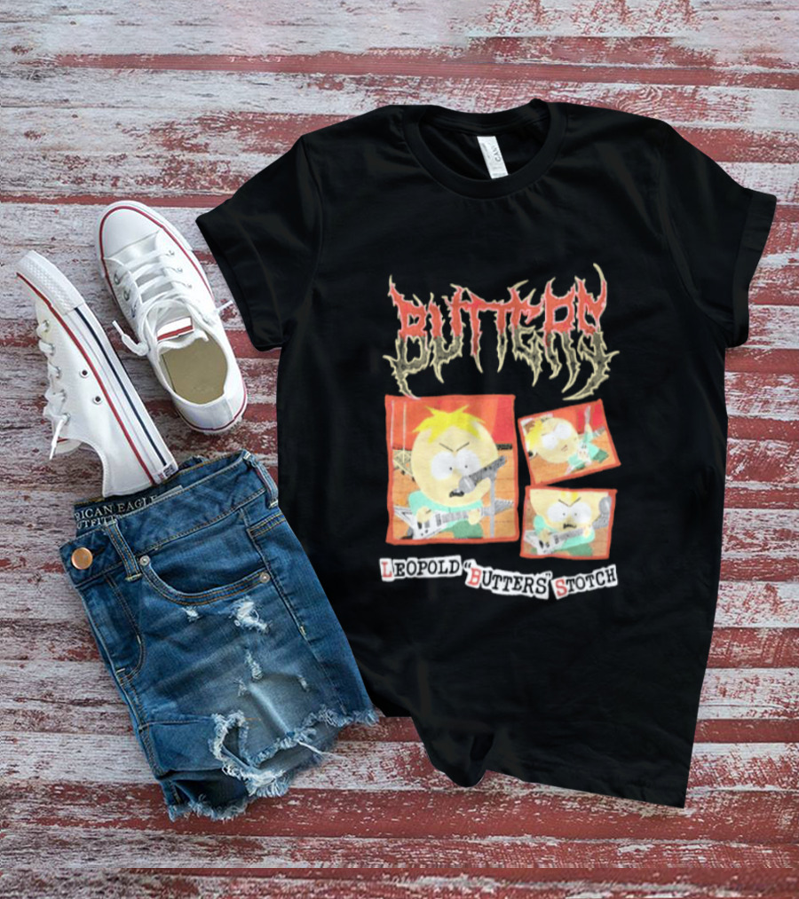 South Park Butters Metal Buttery Leopold Stotch T-Shirt