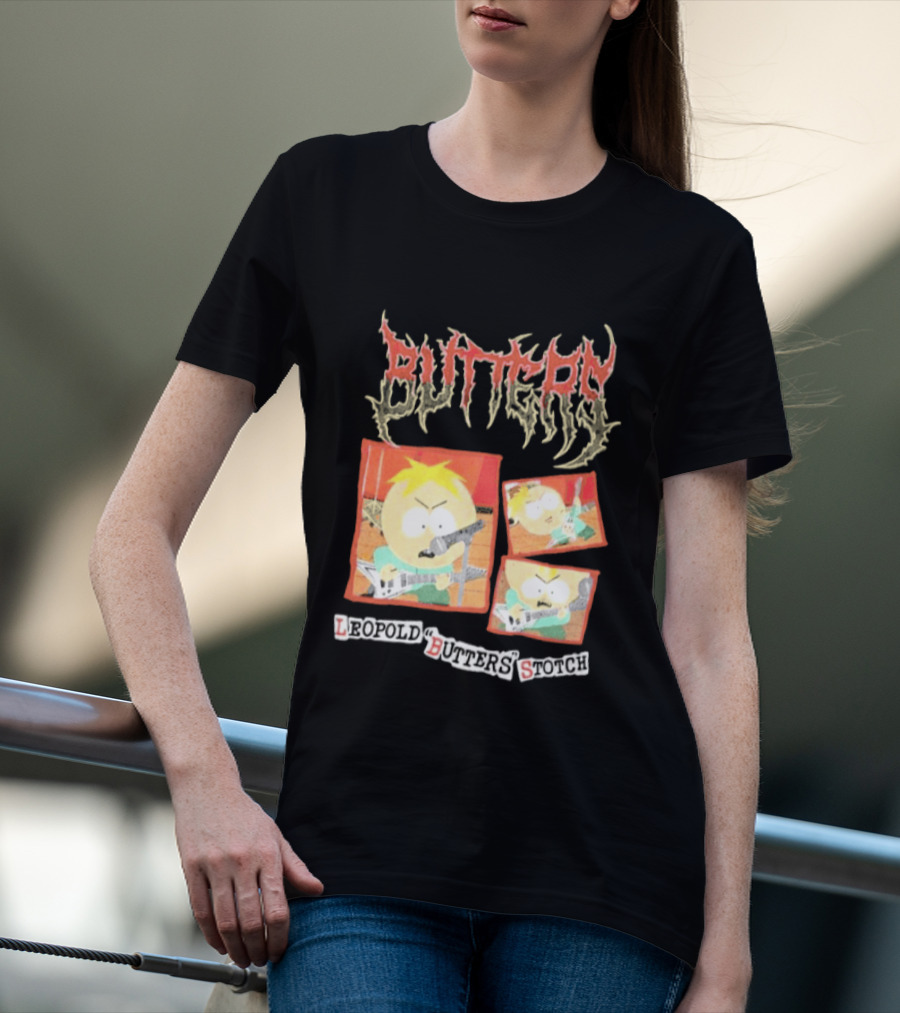 South Park Butters Metal Buttery Leopold Stotch T-Shirt