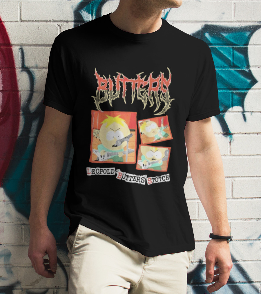 South Park Butters Metal Buttery Leopold Stotch T-Shirt