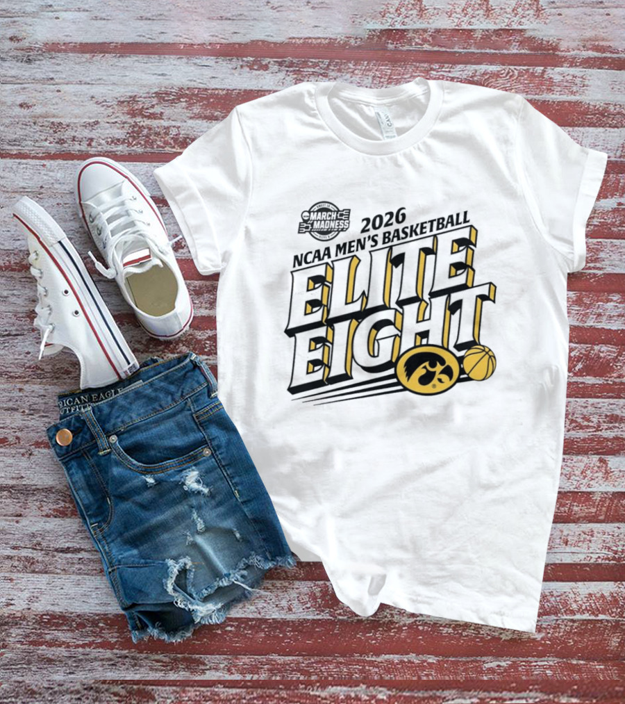 2026 Iowa NCAA Men's Basketball March Madness Elite Eight T-Shirt