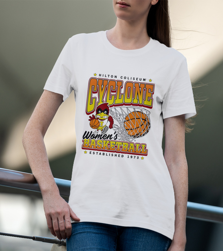 Hilton Coliseum Cyclone Women's Basketball Established 1973 T-Shirt