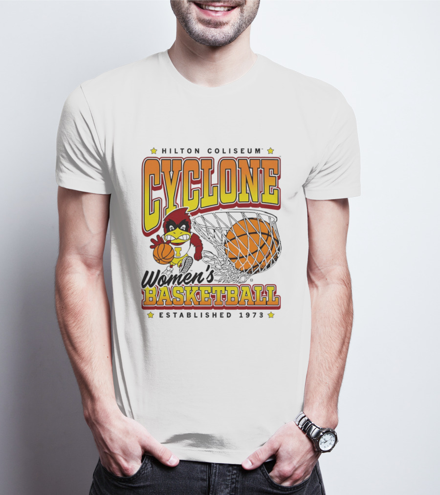 Hilton Coliseum Cyclone Women's Basketball Established 1973 T-Shirt