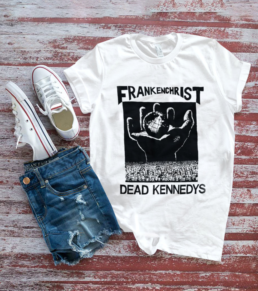 Frankenchrist Dead Kennedys Hand Holding Globe T-Shirt