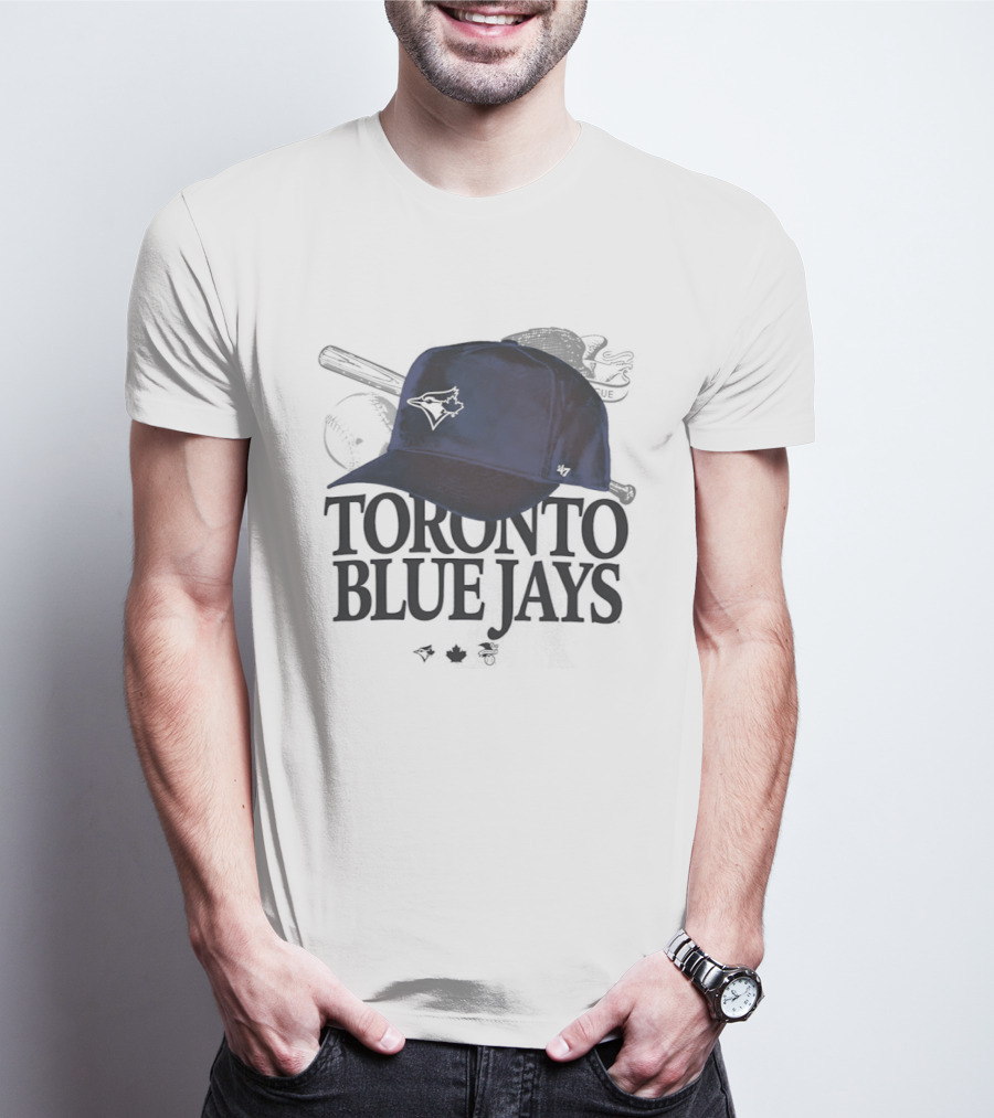 Toronto Blue Jays Official Baseball Hat Iconic Team Sports Merchandise T-Shirt
