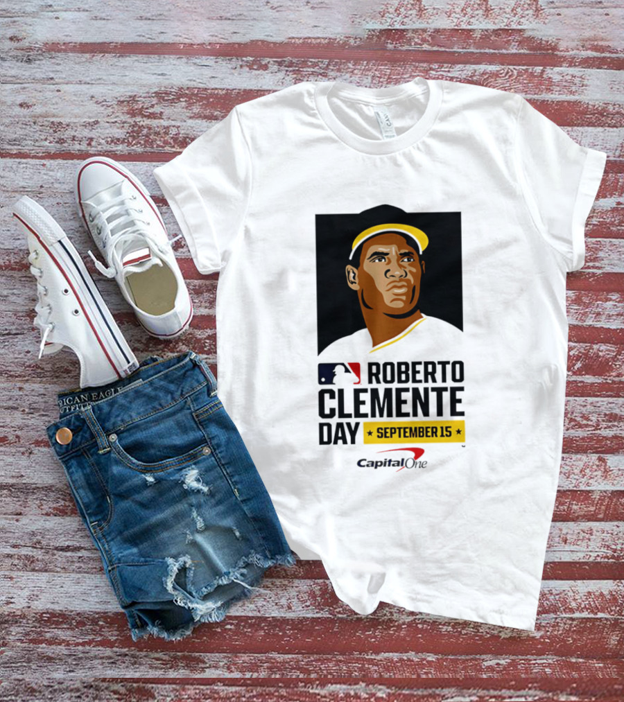 Roberto Clemente Day September 15 MLB Capital One T-Shirt