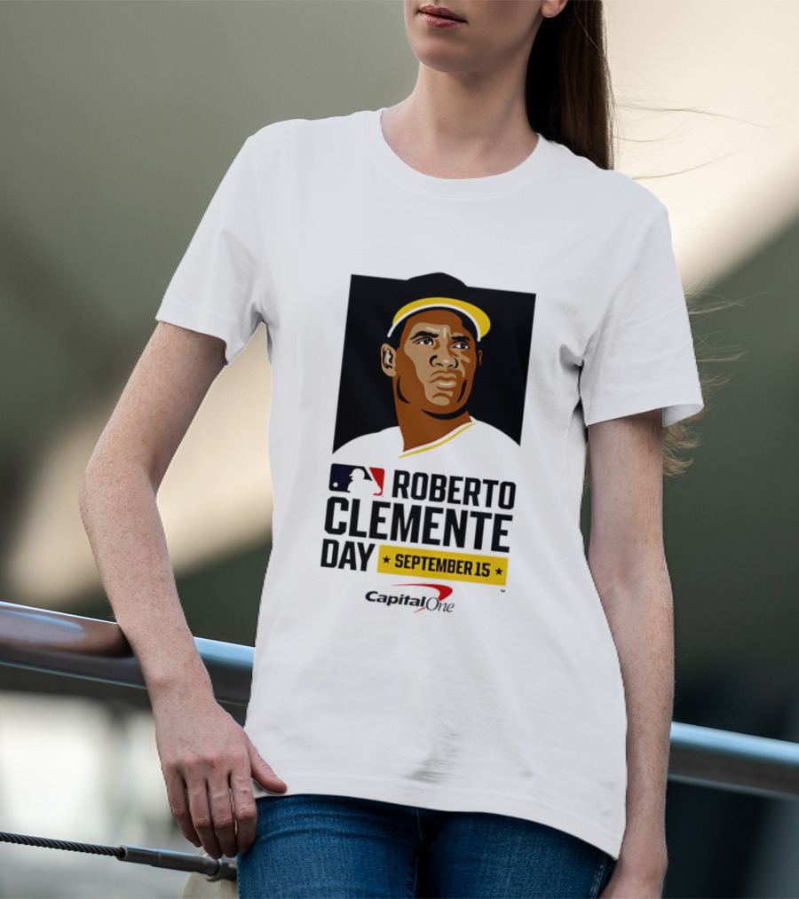 Roberto Clemente Day September 15 MLB Capital One T-Shirt