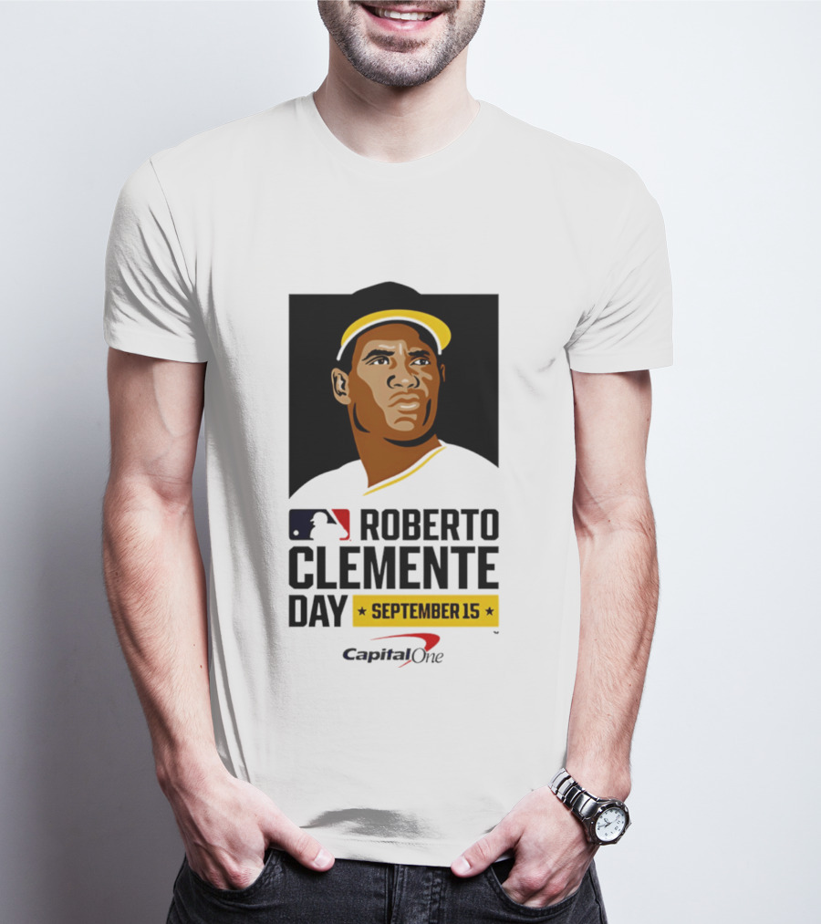 Roberto Clemente Day September 15 MLB Capital One T-Shirt