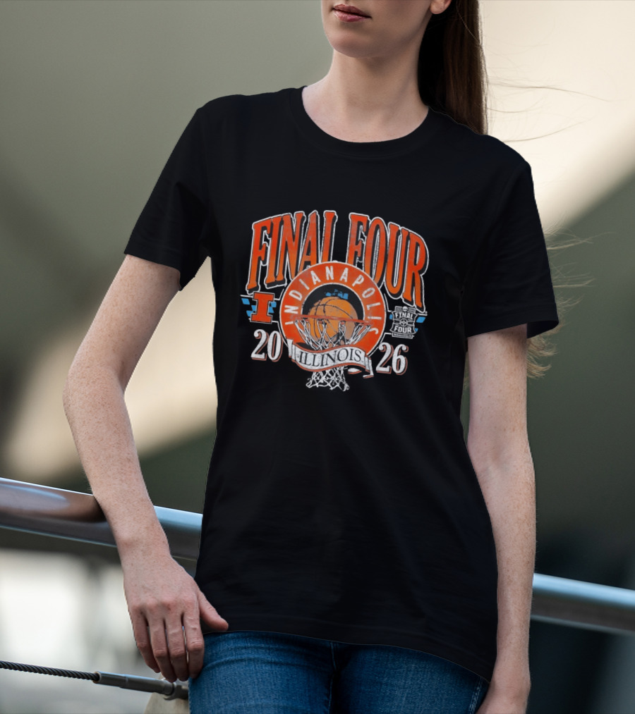 Final Four Indianapolis 2026 Illinois Basketball T-Shirt