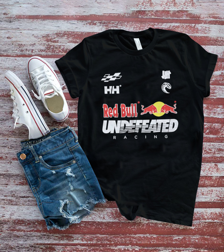 Red Bull Undefeated Racing Helly Hansen Collaboration Checkered Flags T-Shirt